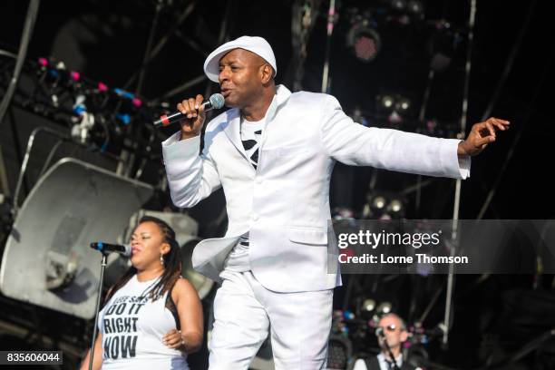 Leee John of Imagination performs at Rewind Festival on August 19, 2017 in Henley-on-Thames, England.