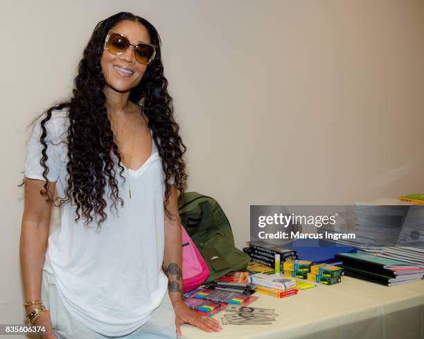 Personality Mimi Faust hosts back to school bash to benefit Boys and Girls Club of Atlanta on August 19, 2017 in Atlanta, Georgia.