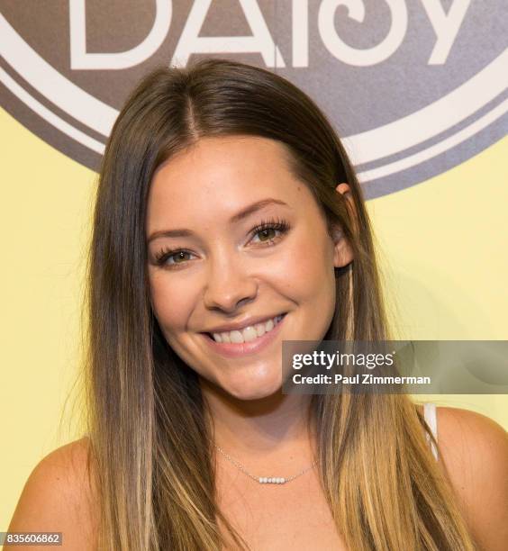 Taylor Dye of Maddie & Tae visits Macy's Herald Square on August 19, 2017 in New York City.