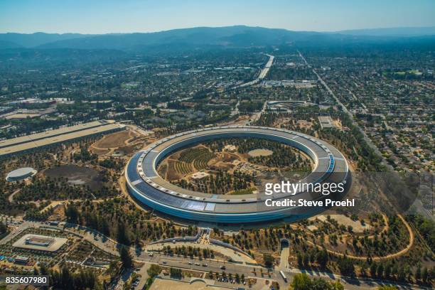apple park - cupertino california stock pictures, royalty-free photos & images