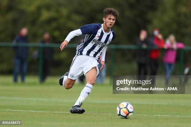 Jamie Soule of West Bromwich Albion during the U18 Premier League match between West Bromwich Albion and Manchester United on August 19, 2017 in West...