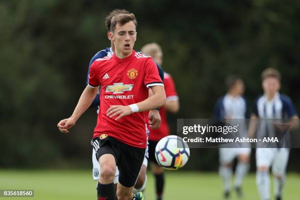 Lee O'Connor of Manchester United during the U18 Premier League match between West Bromwich Albion and Manchester United on August 19, 2017 in West...