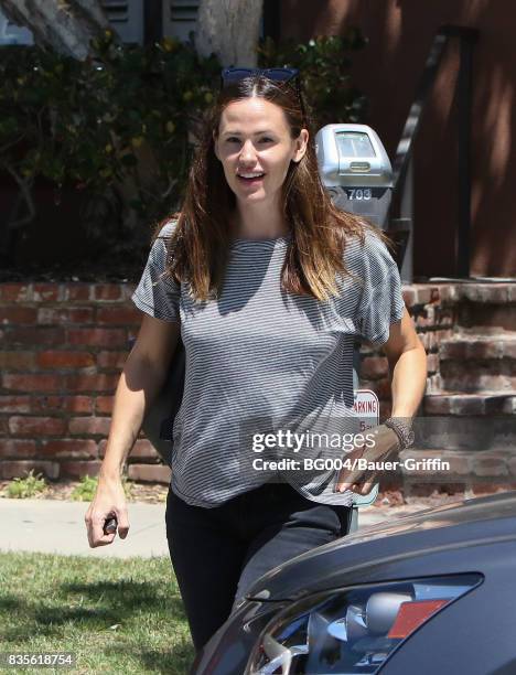 Jennifer Garner is seen on August 19, 2017 in Los Angeles, California.