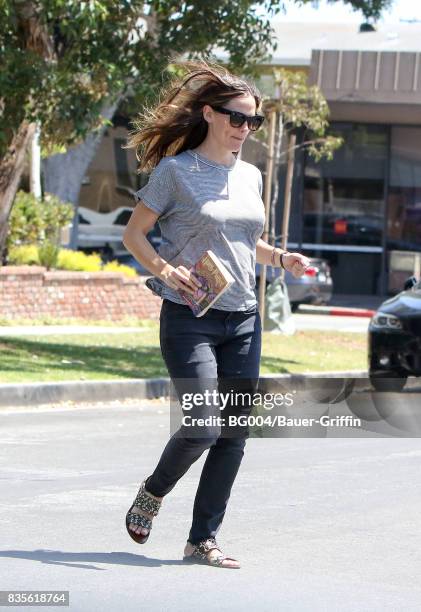 Jennifer Garner is seen on August 19, 2017 in Los Angeles, California.