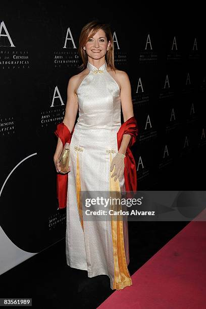 Spanish actress Azucena de la Fuente attends Spanish Cinema Academy Gold Medal Award 2008 ceremony photocall on November 04, 2008 at Reina Sofia...