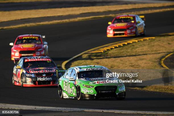 Mark Winterbottom drives the The Bottle-O Racing Ford Falcon FGX during race 17 for the Sydney SuperSprint, which is part of the Supercars...