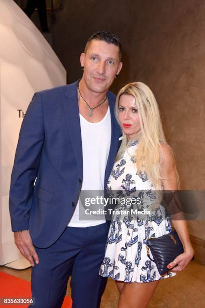 Stefan Kretzschmar and Doreen Dittrich attend the GRK Golf Charity Masters evening gala on August 19, 2017 in Leipzig, Germany.