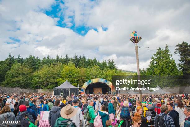 General view of the Walled Garden stage during day 3 at Green Man Festival at Brecon Beacons on August 19, 2017 in Brecon, Wales.