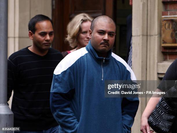 Imran Ahmad leaves Birmingham Coroners Court today after the inquest into the death of his daughter Sameerah was adjourned.