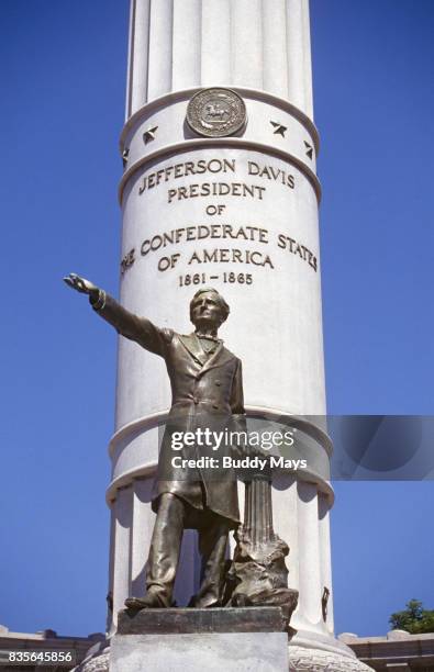 jefferson davis - monument avenue richmond stockfoto's en -beelden