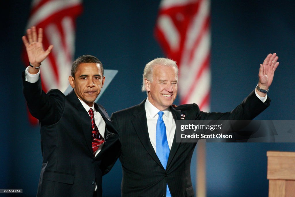 Barack Obama Holds Election Night Gathering In Chicago's Grant Park