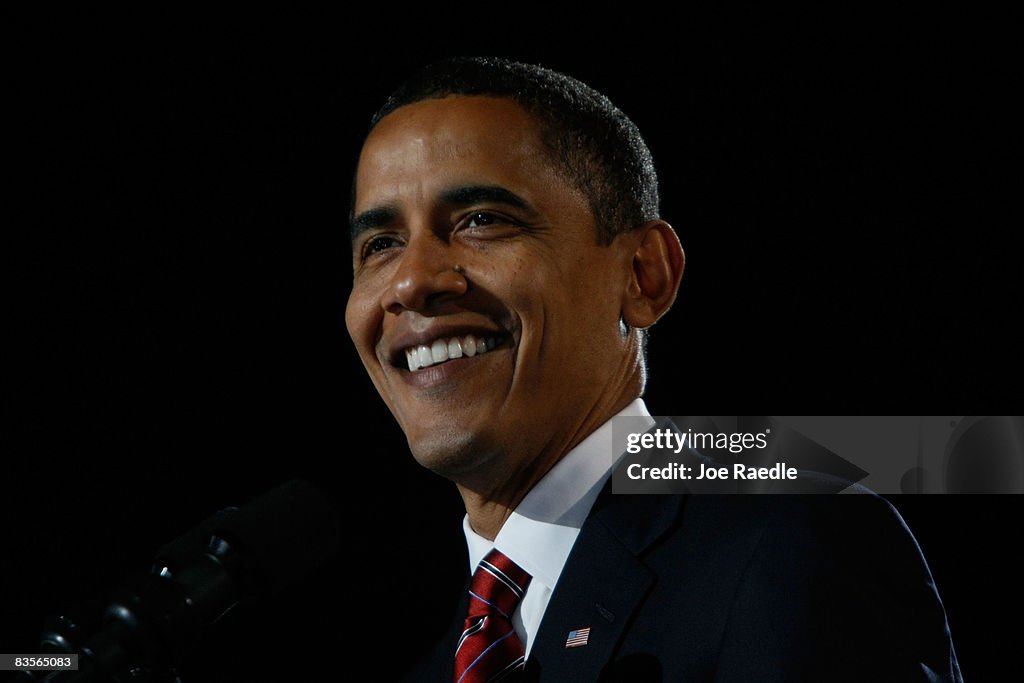 Barack Obama Holds Election Night Gathering In Chicago's Grant Park