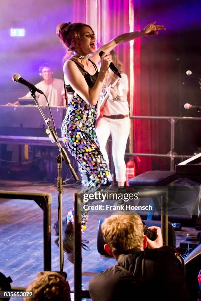 Singer Kate Nash performs live on stage during a concert at the Festsaal Kreuzberg on August 19, 2017 in Berlin, Germany.