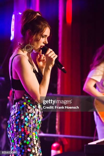 Singer Kate Nash performs live on stage during a concert at the Festsaal Kreuzberg on August 19, 2017 in Berlin, Germany.