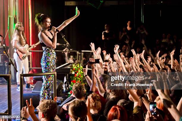 Singer Kate Nash performs live on stage during a concert at the Festsaal Kreuzberg on August 19, 2017 in Berlin, Germany.