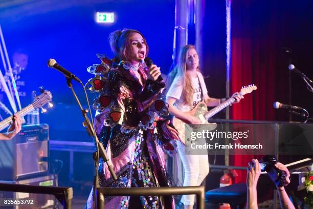 Singer Kate Nash performs live on stage during a concert at the Festsaal Kreuzberg on August 19, 2017 in Berlin, Germany.