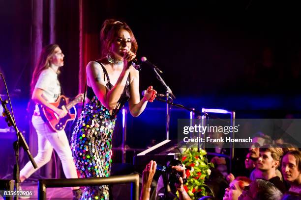 Singer Kate Nash performs live on stage during a concert at the Festsaal Kreuzberg on August 19, 2017 in Berlin, Germany.