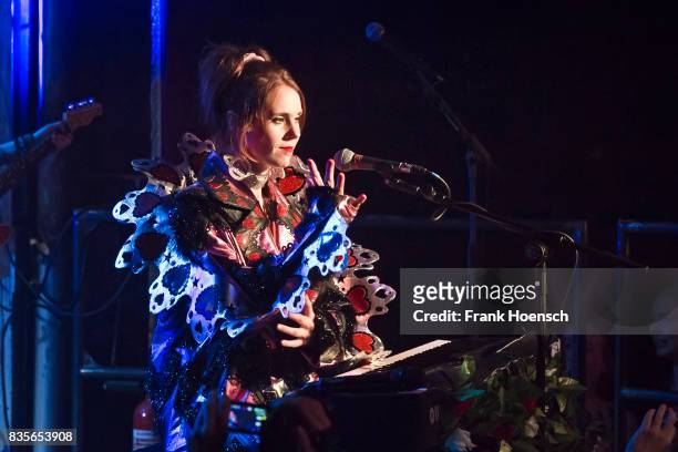 Singer Kate Nash performs live on stage during a concert at the Festsaal Kreuzberg on August 19, 2017 in Berlin, Germany.