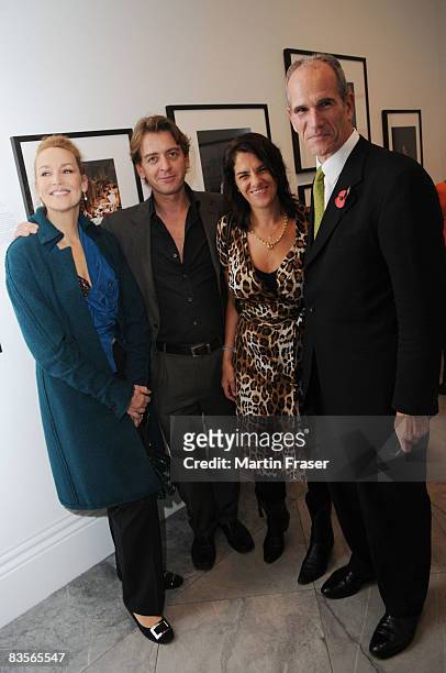 Jerry Hall, Scott Douglas, Tracey Emin and Sandy Nairn Gallery Director at The National Gallery Portrait Awards, where Scottish Photographer Douglas...