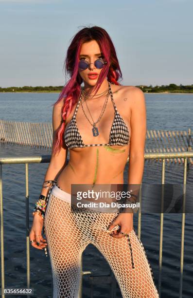 Bella Thorne attends Day One of 2017 Billboard Hot 100 Festival at Northwell Health at Jones Beach Theater on August 19, 2017 in Wantagh City.
