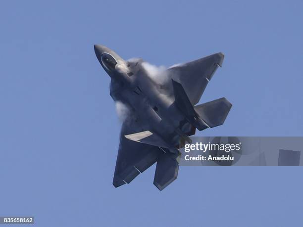 Aircrafts perform during the 59th Chicago Air and Water Show, which is watched by about two million people at North Avenue Beach and around, over...