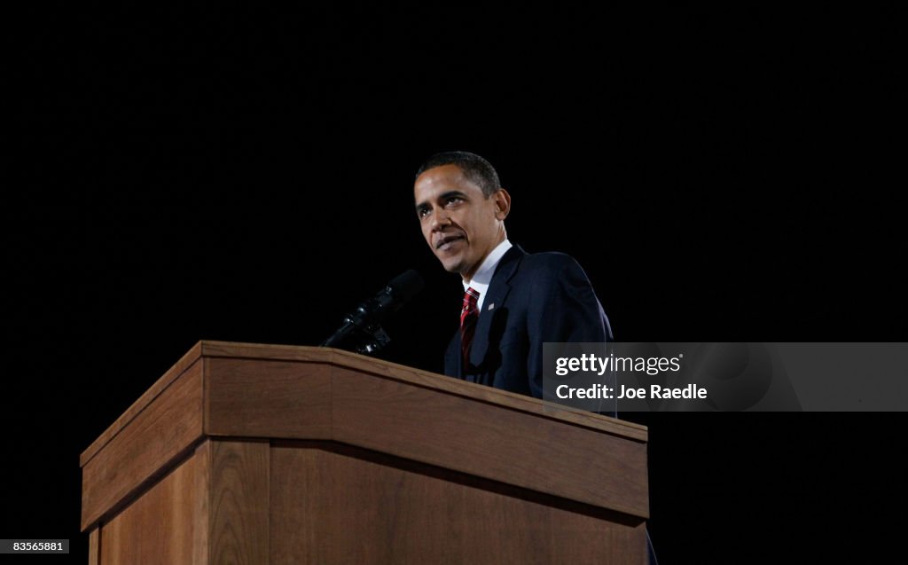 Barack Obama Holds Election Night Gathering In Chicago's Grant Park