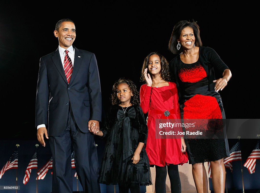 Barack Obama Holds Election Night Gathering In Chicago's Grant Park