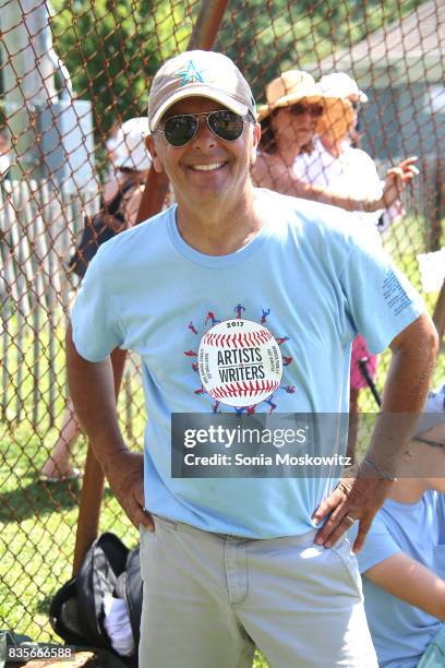 Mike Lupica attends the 69th Annual Artists and Writers Softball Game at Herrick Park on August 19, 2017 in East Hampton, New York.