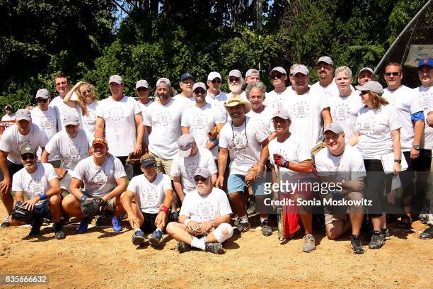 The Artists team at the 69th Annual Artists and Writers Softball Game at Herrick Park on August 19, 2017 in East Hampton, New York.