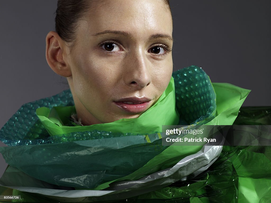 Woman in Recycled Ruff