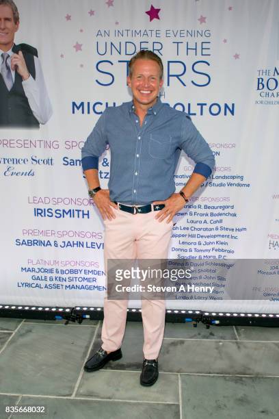 Chris Wragge attends An Intimate Evening Under The Stars With Michael Bolton at Private Residence on August 19, 2017 in Bridgehampton, New York.