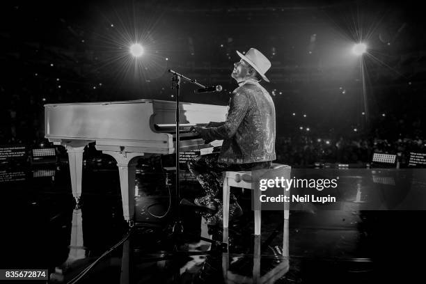 Bros perform at The O2 Arena on August 19, 2017 in London, England.