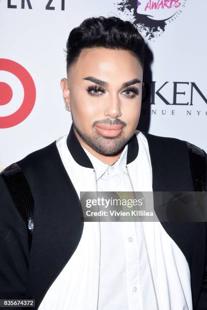 Angel Merino at the 2017 NYX Professional Makeup FACE Awards Expo at The Shrine Auditorium on August 19, 2017 in Los Angeles, California.