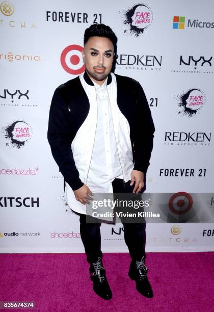 Angel Merino at the 2017 NYX Professional Makeup FACE Awards Expo at The Shrine Auditorium on August 19, 2017 in Los Angeles, California.