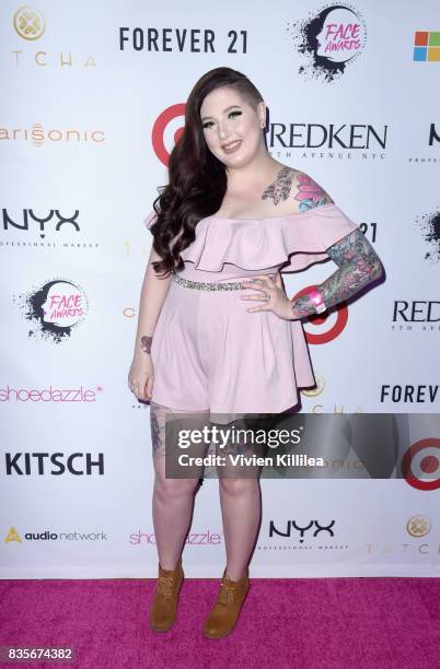 Jordan Hanz at the 2017 NYX Professional Makeup FACE Awards Expo at The Shrine Auditorium on August 19, 2017 in Los Angeles, California.