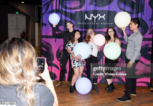 Guests at the 2017 NYX Professional Makeup FACE Awards Expo at The Shrine Auditorium on August 19, 2017 in Los Angeles, California.