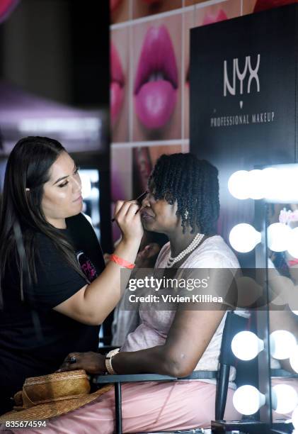 Guests at the 2017 NYX Professional Makeup FACE Awards Expo at The Shrine Auditorium on August 19, 2017 in Los Angeles, California.