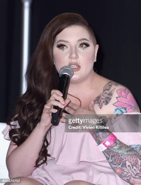 Jordan Hanz at the 2017 NYX Professional Makeup FACE Awards Expo at The Shrine Auditorium on August 19, 2017 in Los Angeles, California.