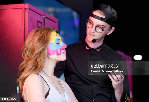 Ashley Wiley and Daniel Smith at the 2017 NYX Professional Makeup FACE Awards Expo at The Shrine Auditorium on August 19, 2017 in Los Angeles,...