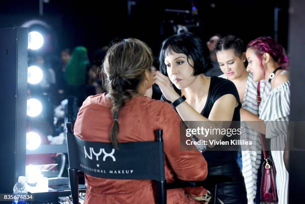 Guests at the 2017 NYX Professional Makeup FACE Awards Expo at The Shrine Auditorium on August 19, 2017 in Los Angeles, California.