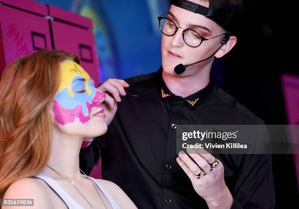 Ashley Wiley and Daniel Smith at the 2017 NYX Professional Makeup FACE Awards Expo at The Shrine Auditorium on August 19, 2017 in Los Angeles,...