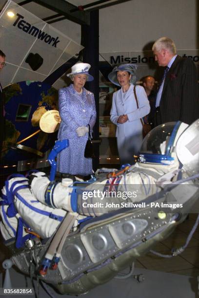 The Queen on a tour of the new National Space Centre, on the outskirts of Leicester