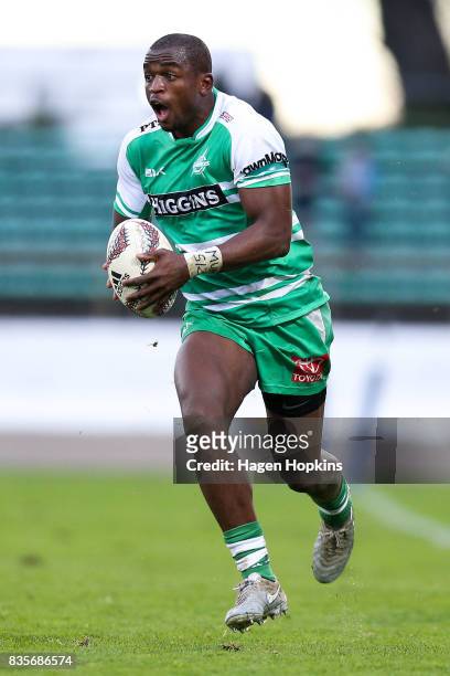 Willy Ambaka of Manawatu in action during the round one Mitre 10 Cup match between Manawatu and Wellington at Central Energy Trust Arena on August...
