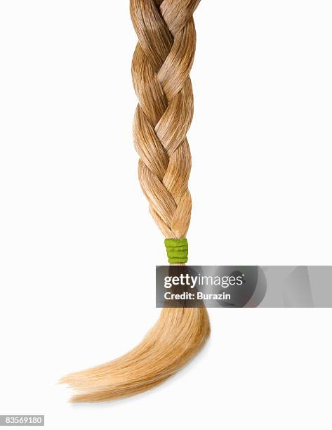 braid of hair - gevlochten haar stockfoto's en -beelden