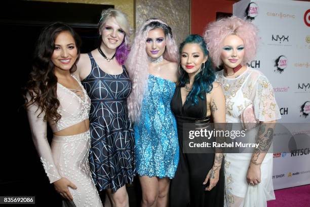 Jessica Kalil, Megan Walter, Victoria Lyn, Ashley Quiroz, and Jordi Dreher at the 2017 NYX Professional Makeup FACE Awards at The Shrine Auditorium...