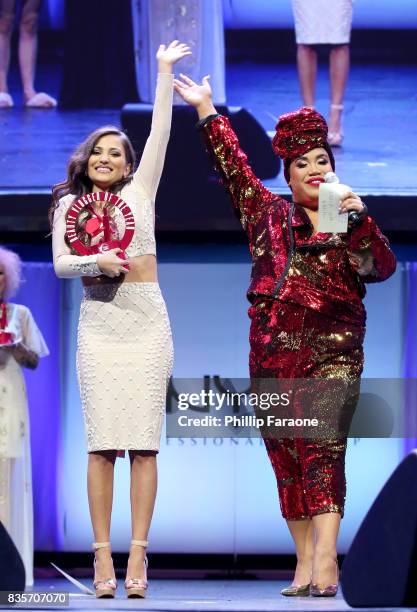 Jessica Kalil and Patrick Starrr at the 2017 NYX Professional Makeup FACE Awards at The Shrine Auditorium on August 19, 2017 in Los Angeles,...