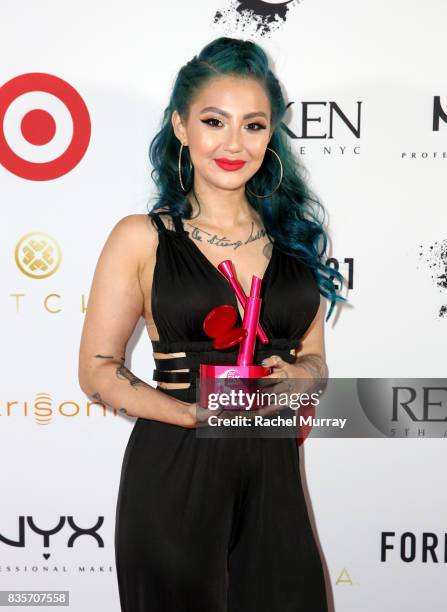 Ashley Quiroz at the 2017 NYX Professional Makeup FACE Awards at The Shrine Auditorium on August 19, 2017 in Los Angeles, California.