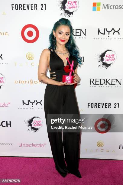 Ashley Quiroz at the 2017 NYX Professional Makeup FACE Awards at The Shrine Auditorium on August 19, 2017 in Los Angeles, California.