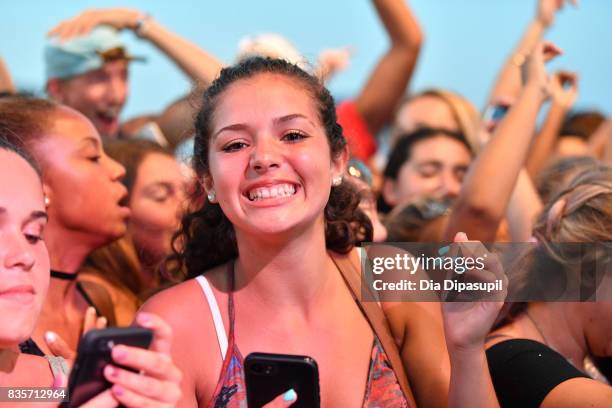 General atmosphere during Day One of 2017 Billboard Hot 100 Festival at Northwell Health at Jones Beach Theater on August 19, 2017 in Wantagh City.