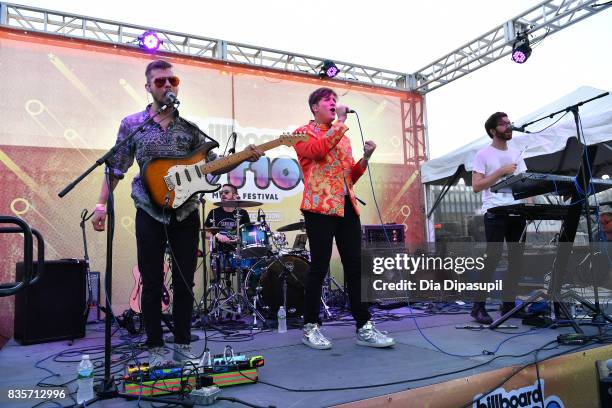 Great Good Fine OK performs during Day One of 2017 Billboard Hot 100 Festival at Northwell Health at Jones Beach Theater on August 19, 2017 in...